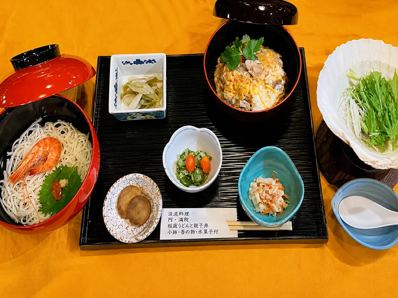地鶏丼＋稲庭うどんセット